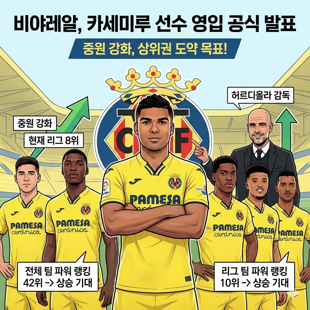 비야레알, 카세미루 [중원 장악] 특급 영입!